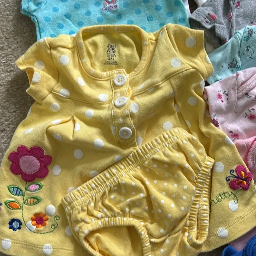 EUC LOT 3Mos. Onesies